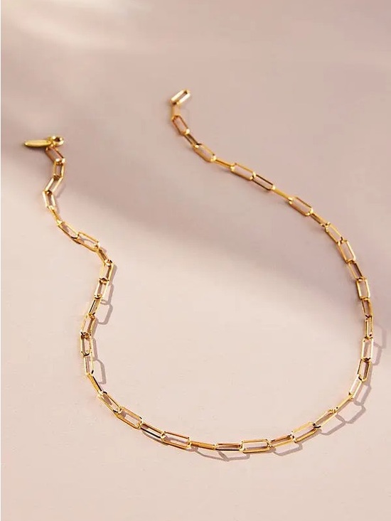 Anthropologie Jewelry - Anthropologie Gold Tone Necklace